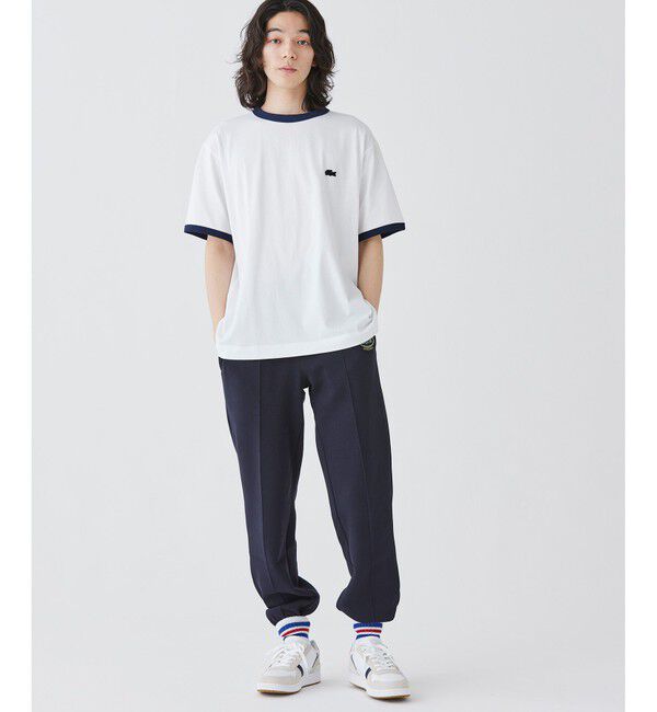 LACOSTE「オーガニックコットン ダブルフェイス鹿の子 ルーズフィットトラックパンツ / スウェットパンツ」|その他|