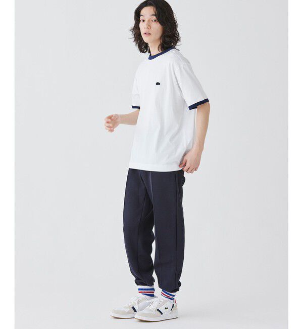 LACOSTE「オーガニックコットン ダブルフェイス鹿の子 ルーズフィットトラックパンツ / スウェットパンツ」|その他|