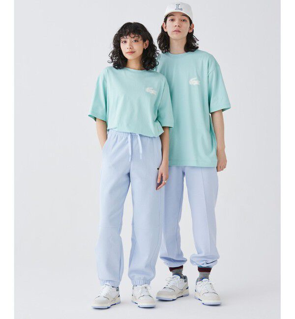 LACOSTE「オーガニックコットン ダブルフェイス鹿の子 ルーズフィットトラックパンツ / スウェットパンツ」|その他|