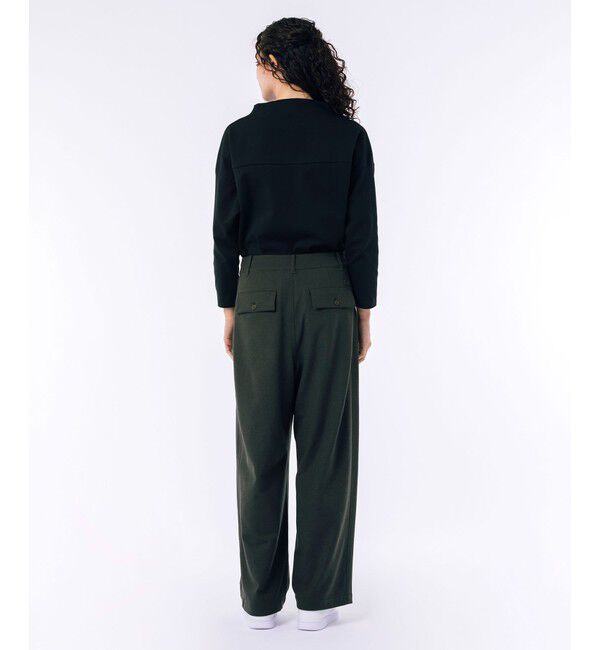 LACOSTE「ストレッチツイル ウールライクワイドパンツ」|その他|