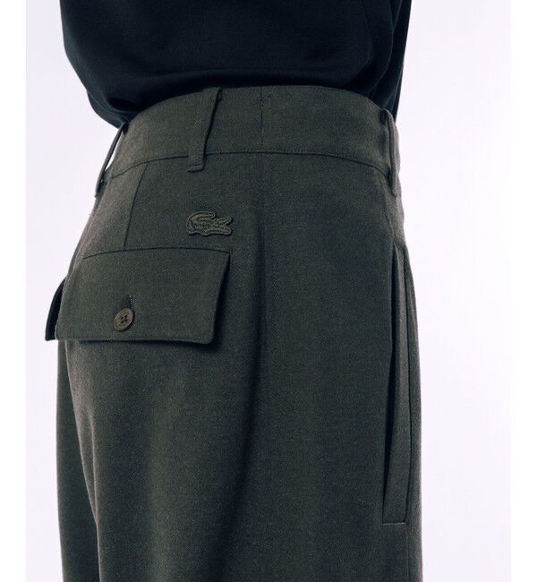 LACOSTE「ストレッチツイル ウールライクワイドパンツ」|その他|