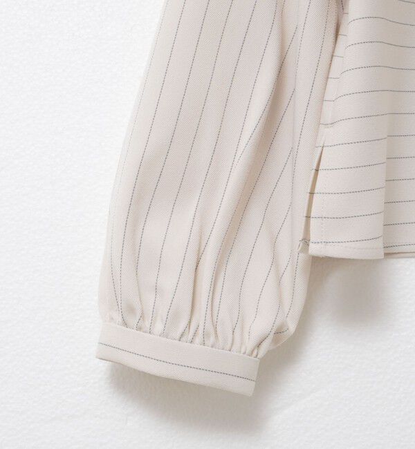 NOLLEY'S「《セットアップ対応》ウォッシャブルウール調2WAYフリルブラウス」|シャツ・ブラウス|