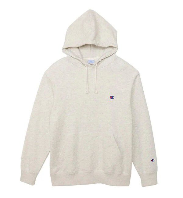 GLOSTER「【Champion/チャンピオン】ICON フーデッドスウェットシャツ ベーシック」|パーカー|エクリュ