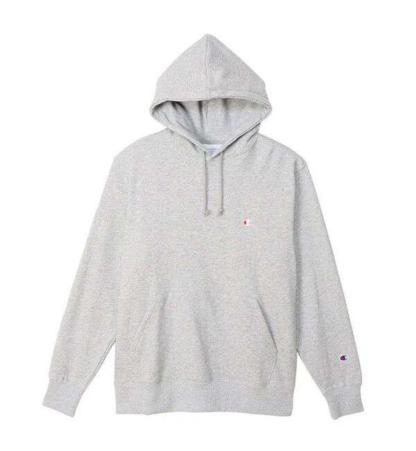 GLOSTER「【Champion/チャンピオン】ICON フーデッドスウェットシャツ ベーシック」|パーカー|ミディアムグレー