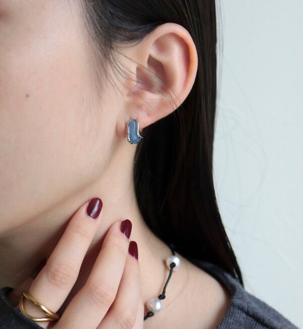 fredy emue「カラーストーンワンタッチピアス」|ピアス|