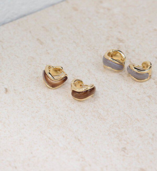 fredy emue「カラーストーンワンタッチピアス」|ピアス|