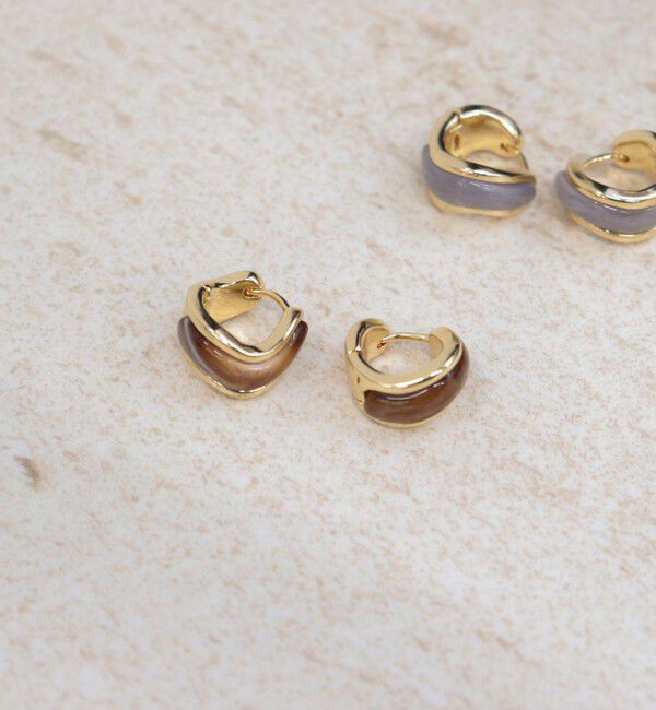 fredy emue「カラーストーンワンタッチピアス」|ピアス|