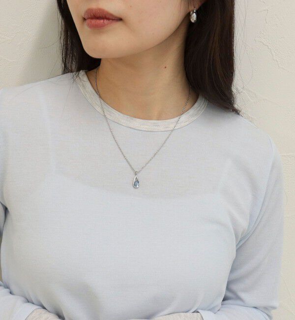 fredy emue「クリアカラードロップネックレス」|ネックレス|