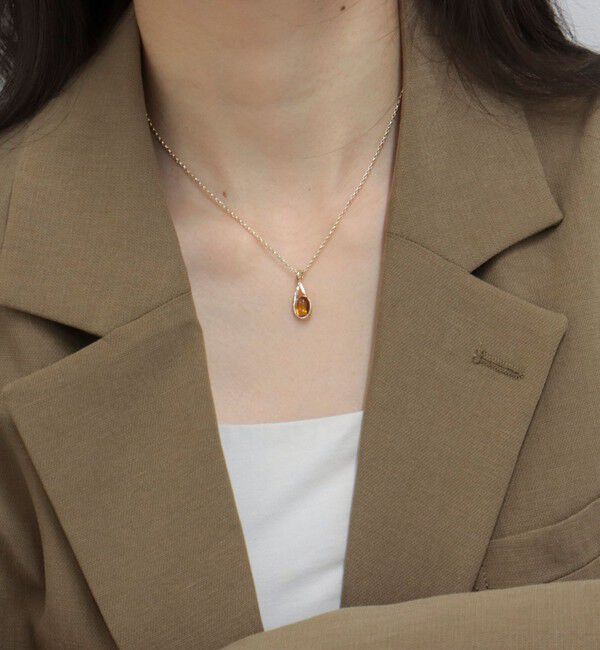 fredy emue「クリアカラードロップネックレス」|ネックレス|