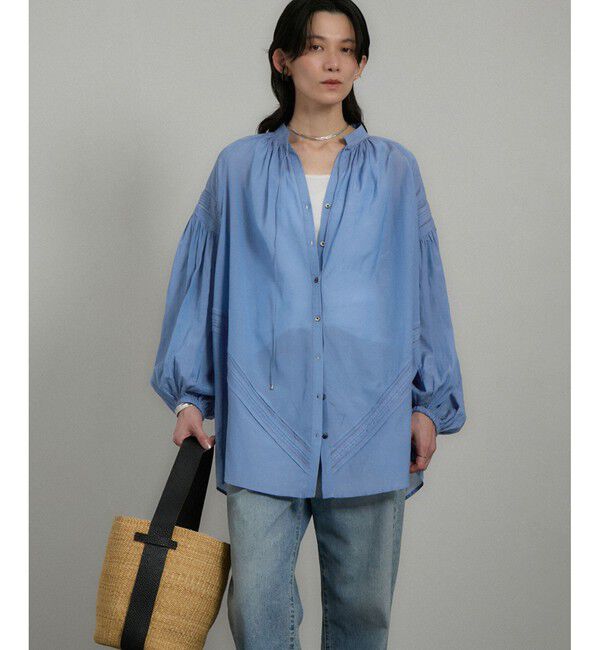 SALON adam et rope'「エンブロイダリーチュニックブラウス」|シャツ・ブラウス|