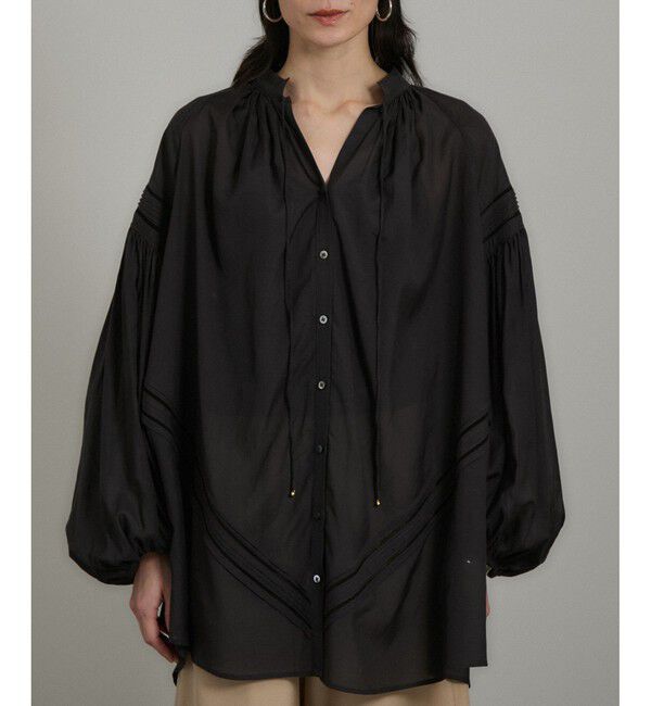 SALON adam et rope'「エンブロイダリーチュニックブラウス」|シャツ・ブラウス|