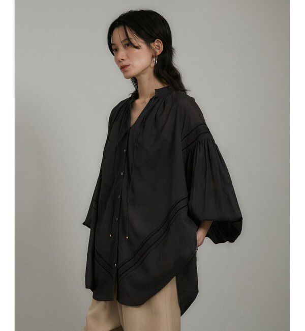 SALON adam et rope'「エンブロイダリーチュニックブラウス」|シャツ・ブラウス|