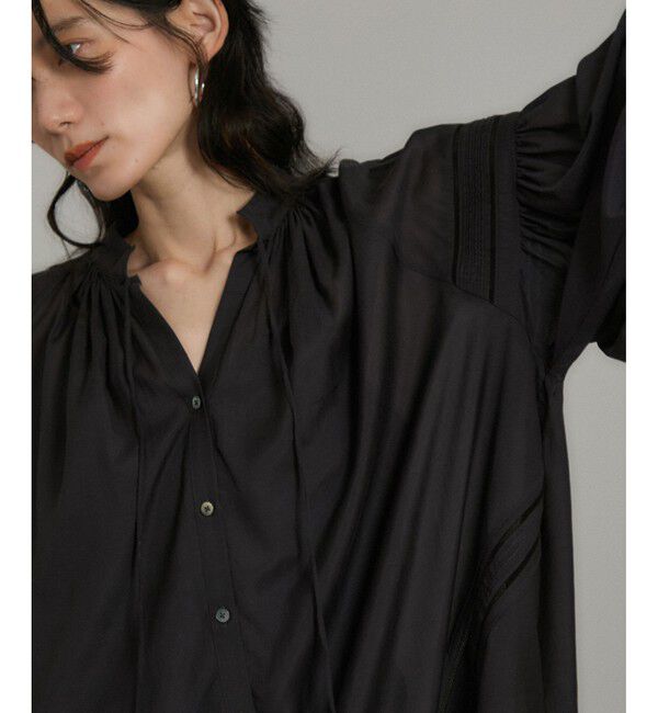 SALON adam et rope'「エンブロイダリーチュニックブラウス」|シャツ・ブラウス|