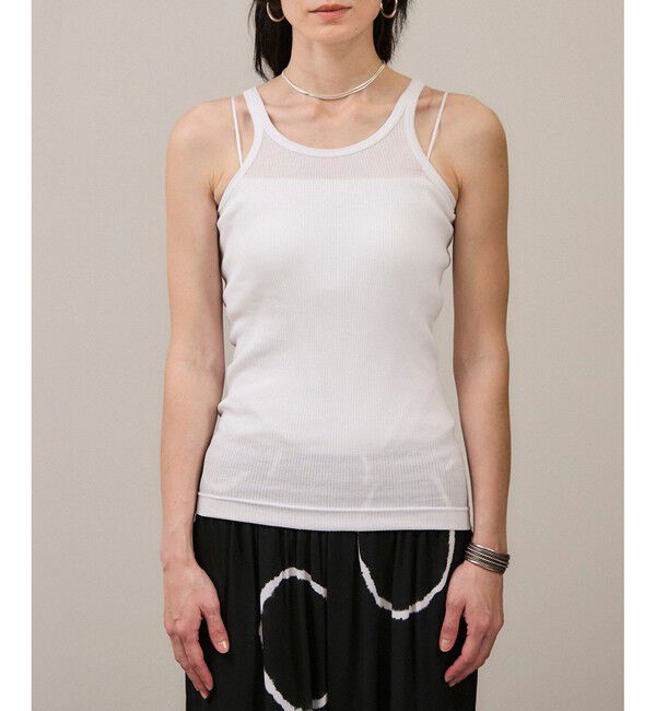 SALON adam et rope'「【gicipi（ジチピ）】TURCHESE リブタンク」|タンクトップ|