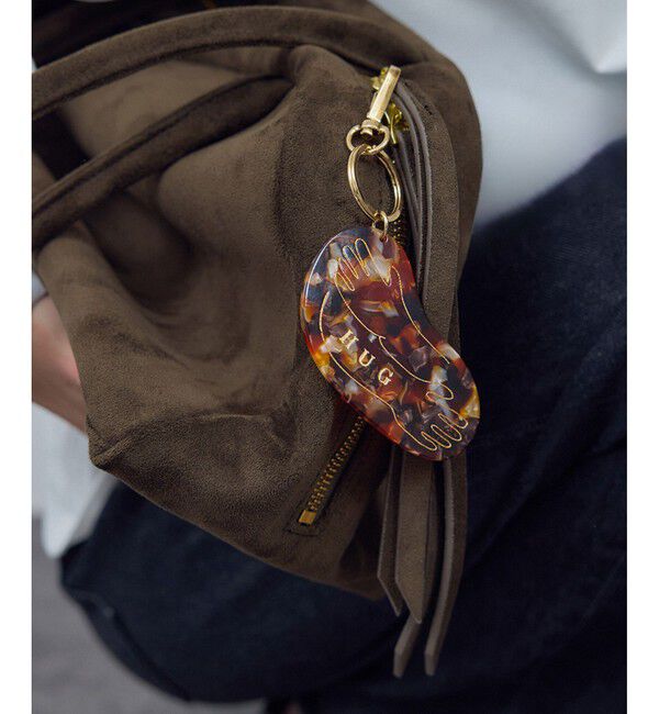 SALON adam et rope'「モチーフマーブルプレートチャーム」|チャーム・キーホルダー|ブラウン系(21)