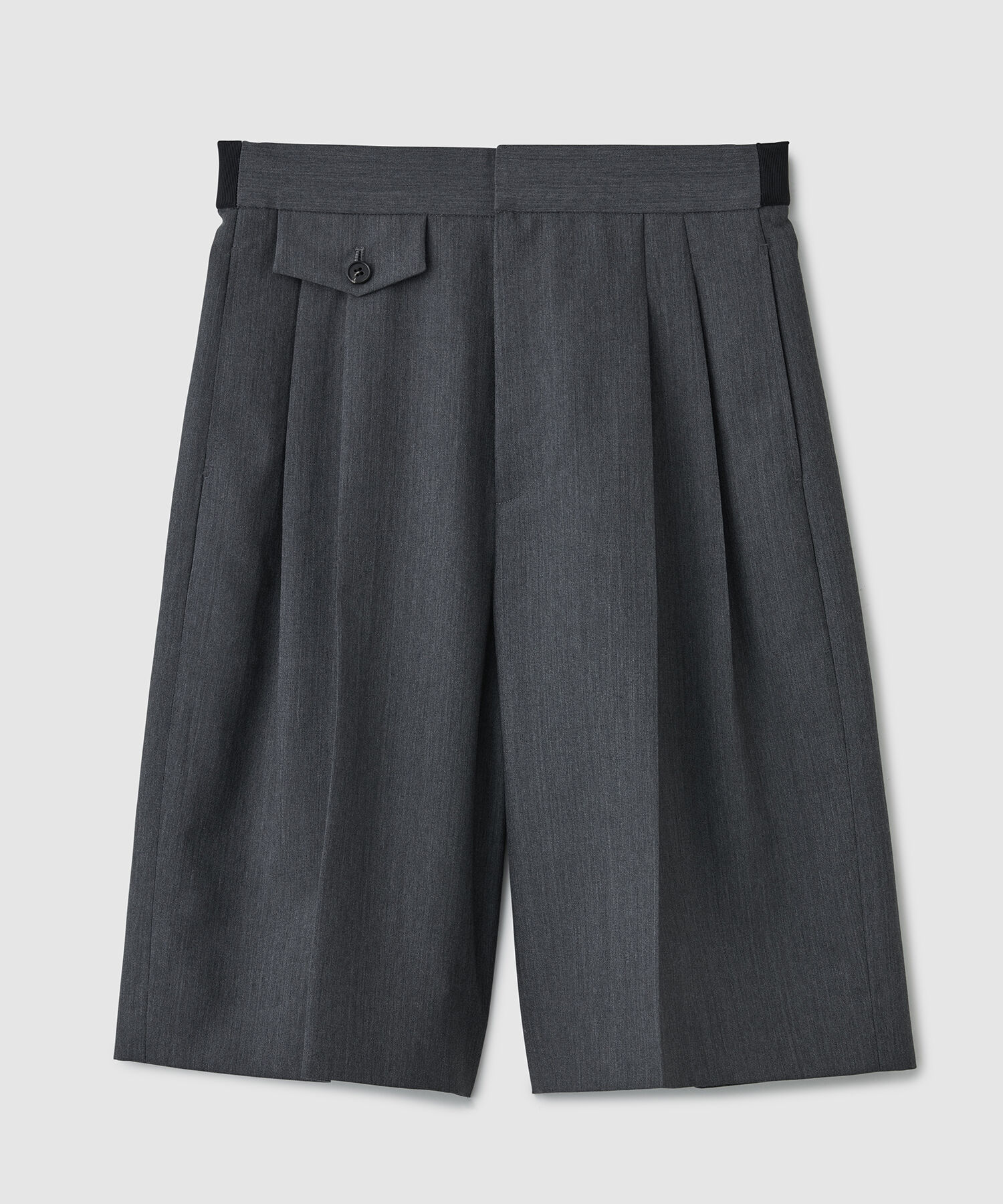 ROPE「ウールモヘヤ２タックハーフパンツ/セットアップ対応」|その他|グレー(07)