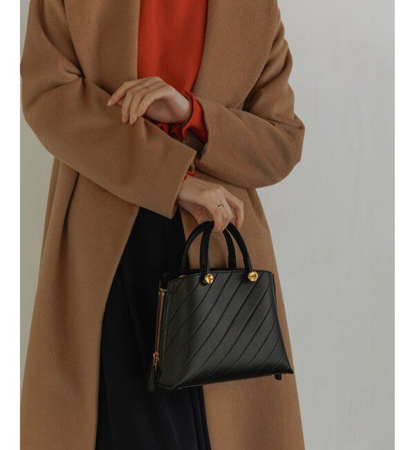 ROPE「【E'POR】【数量限定】 Y BAG Mini Emboss【超軽量】」|ハンドバッグ|ブラック(01)