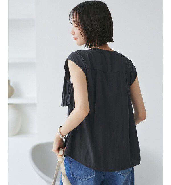 VIS「プリーツデザインブラウス/通勤対応」|シャツ・ブラウス|