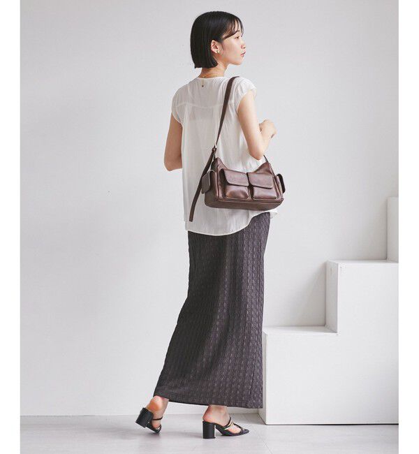 VIS「プリーツデザインブラウス/通勤対応」|シャツ・ブラウス|