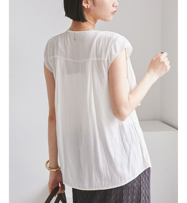 VIS「プリーツデザインブラウス/通勤対応」|シャツ・ブラウス|