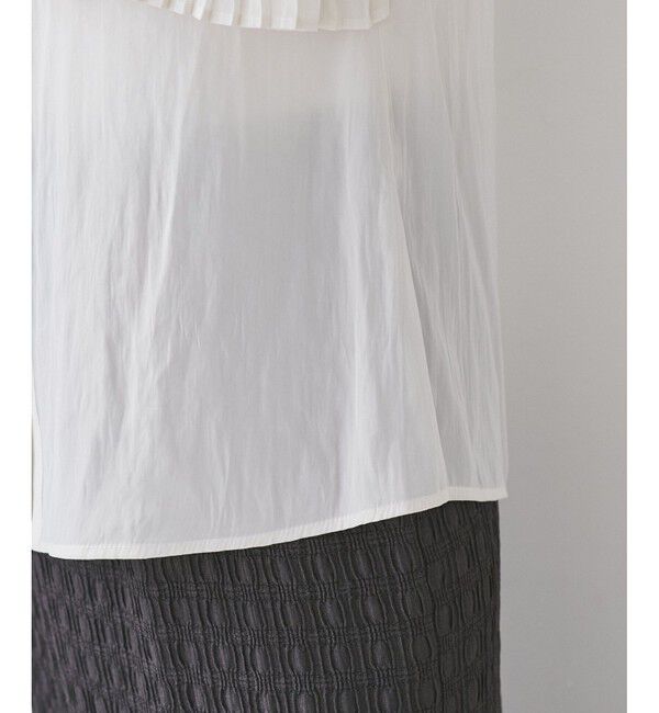 VIS「プリーツデザインブラウス/通勤対応」|シャツ・ブラウス|