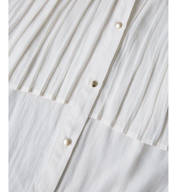 VIS「プリーツデザインブラウス/通勤対応」|シャツ・ブラウス|