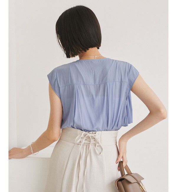 VIS「プリーツデザインブラウス/通勤対応」|シャツ・ブラウス|