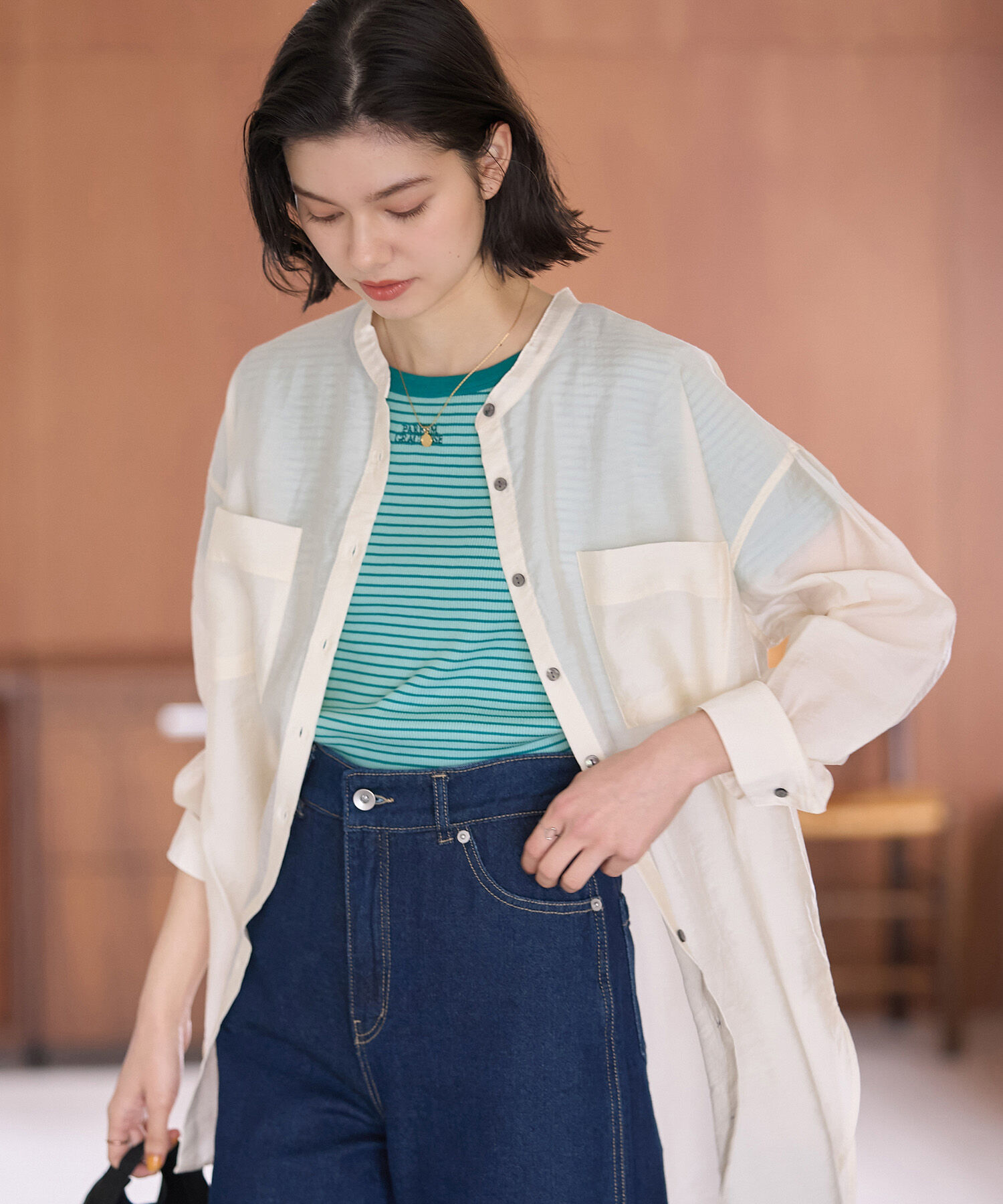 ROPE' PICNIC R「リンガーTシャツ」|Tシャツ・カットソー|