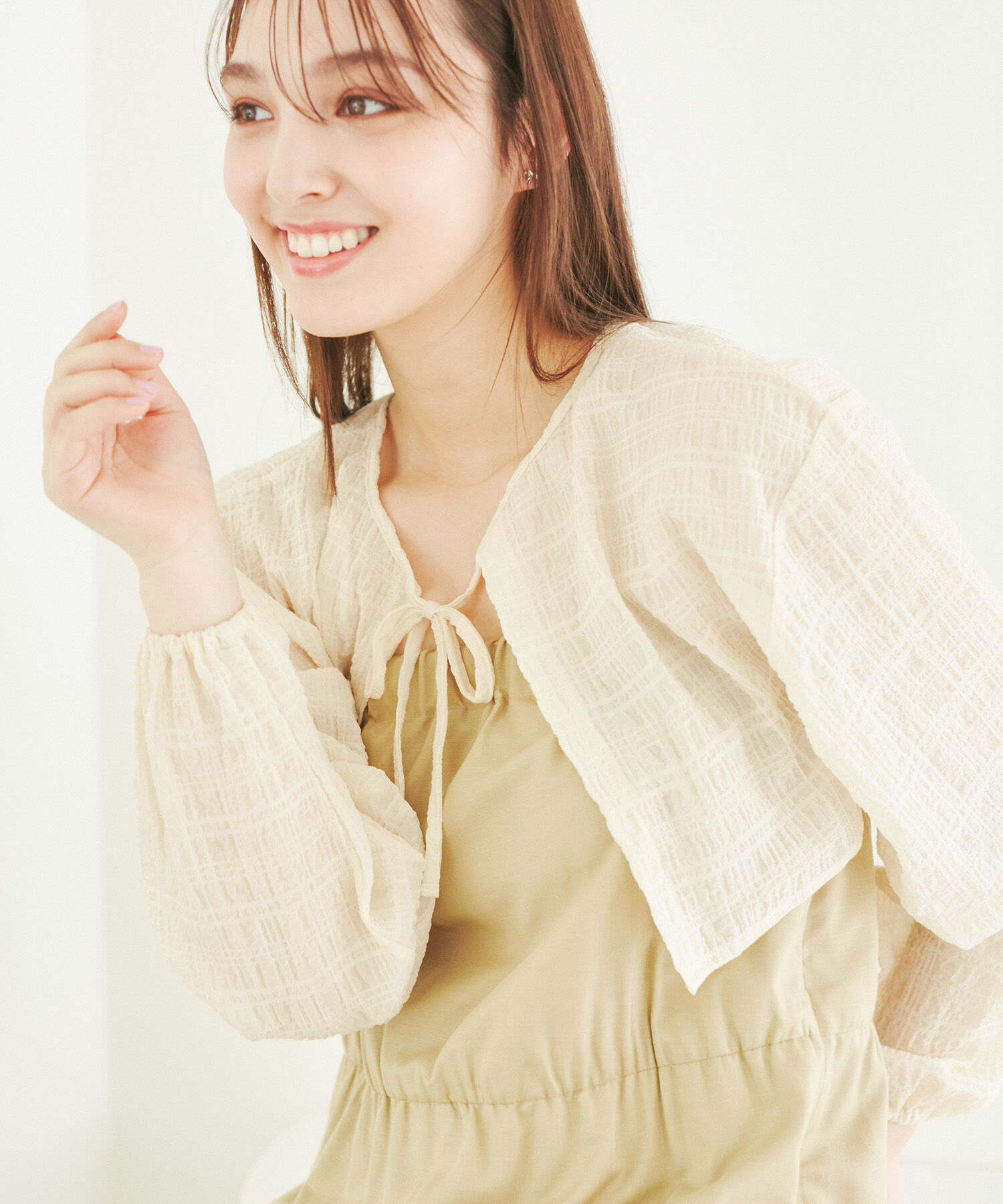 ROPE PICNIC PASSAGE「ふくれジャガードボレロ」|その他|