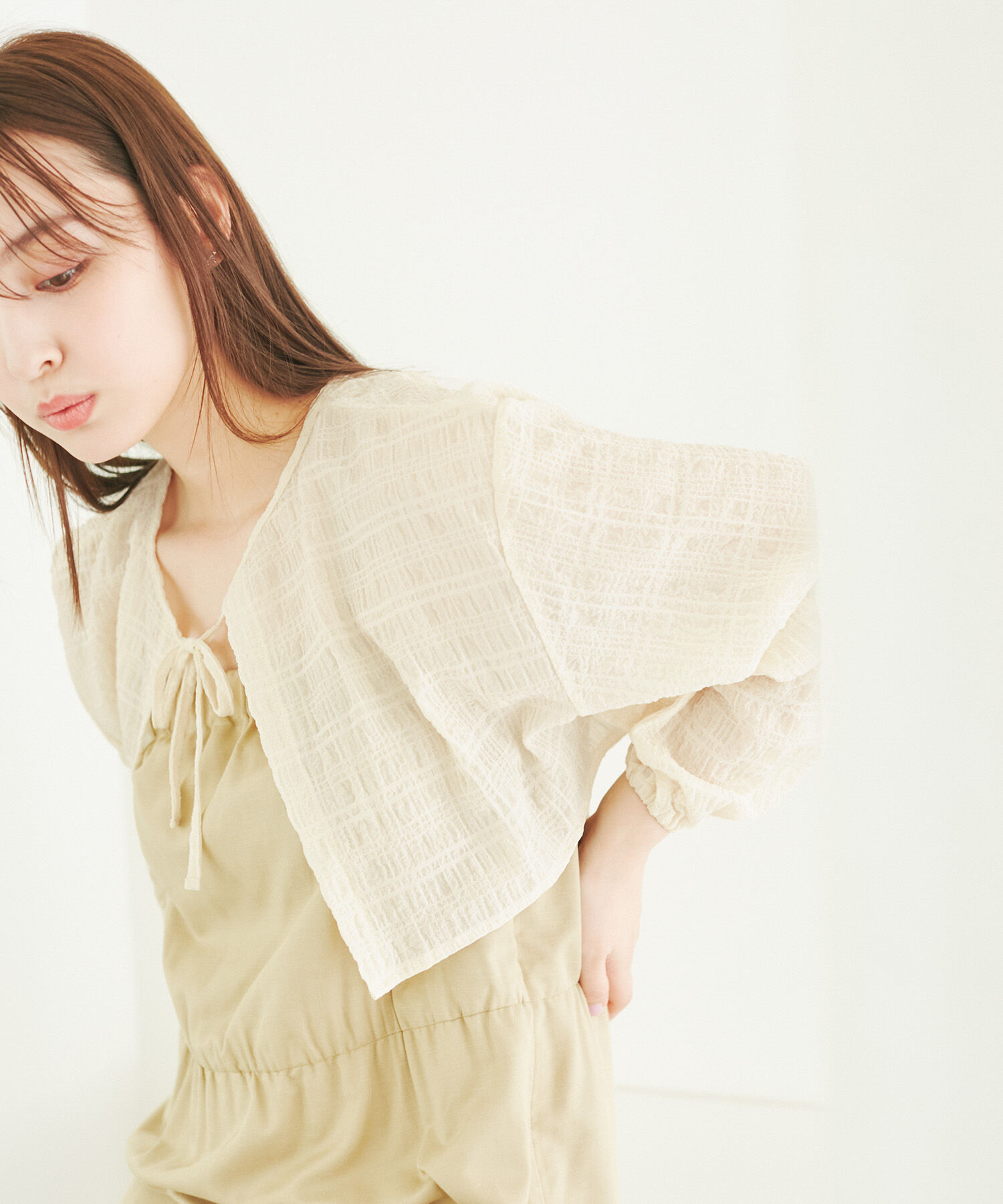 ROPE PICNIC PASSAGE「ふくれジャガードボレロ」|その他|