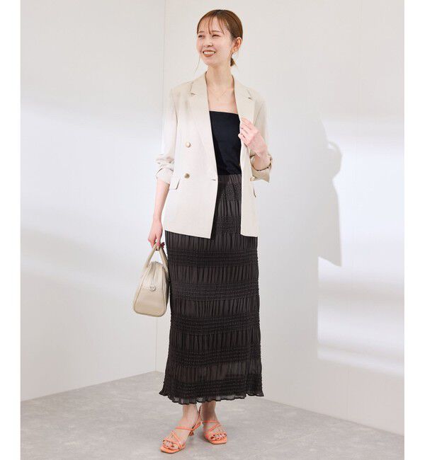 Rope&rsquo;Picnic「フリルギャザーロングスカート」|スカート|