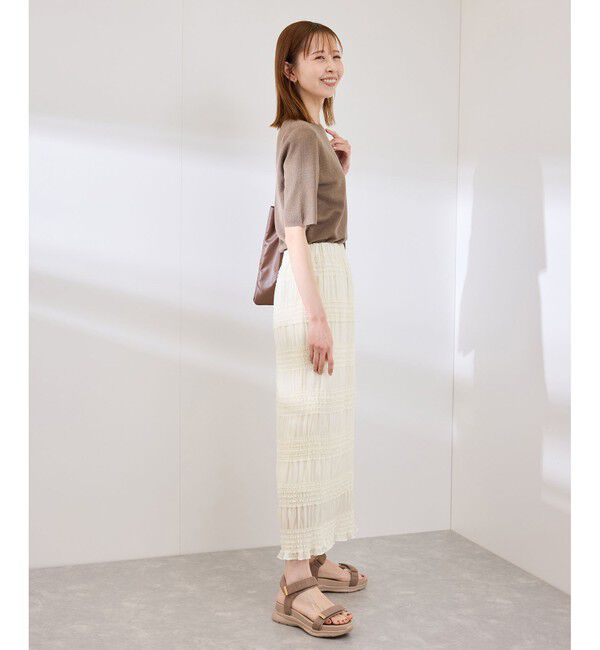Rope&rsquo;Picnic「フリルギャザーロングスカート」|スカート|