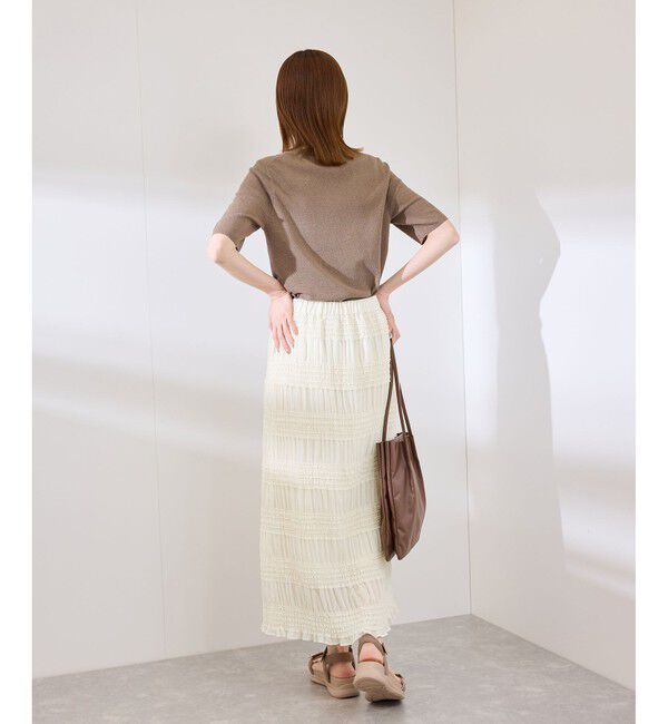 Rope&rsquo;Picnic「フリルギャザーロングスカート」|スカート|