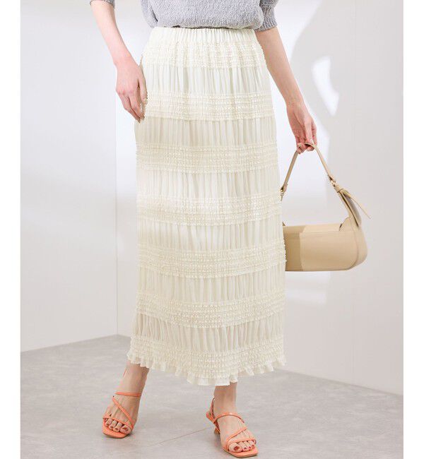 Rope&rsquo;Picnic「フリルギャザーロングスカート」|スカート|