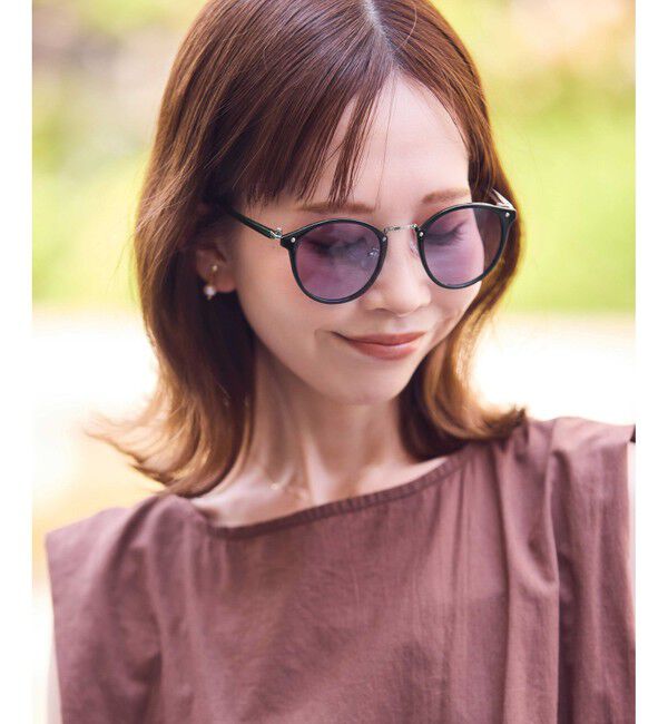 ROPE PICNIC PASSAGE「調光レンズケース付きメタルブリッジベーシックアイウェア」|サングラス|ブラック(01)