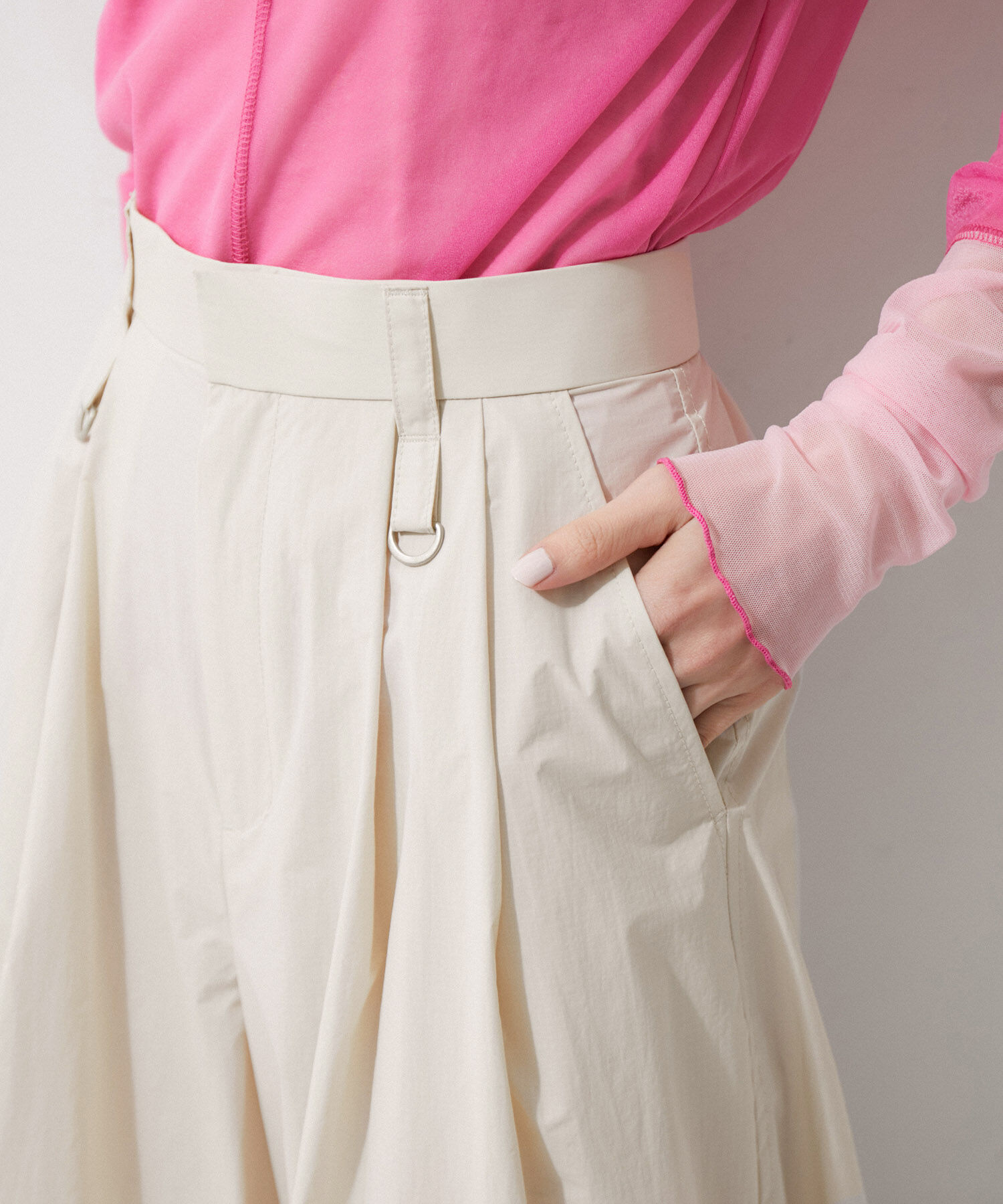 ADAM ET ROPE'「【環境配慮】パラシュートスラックス」|その他|