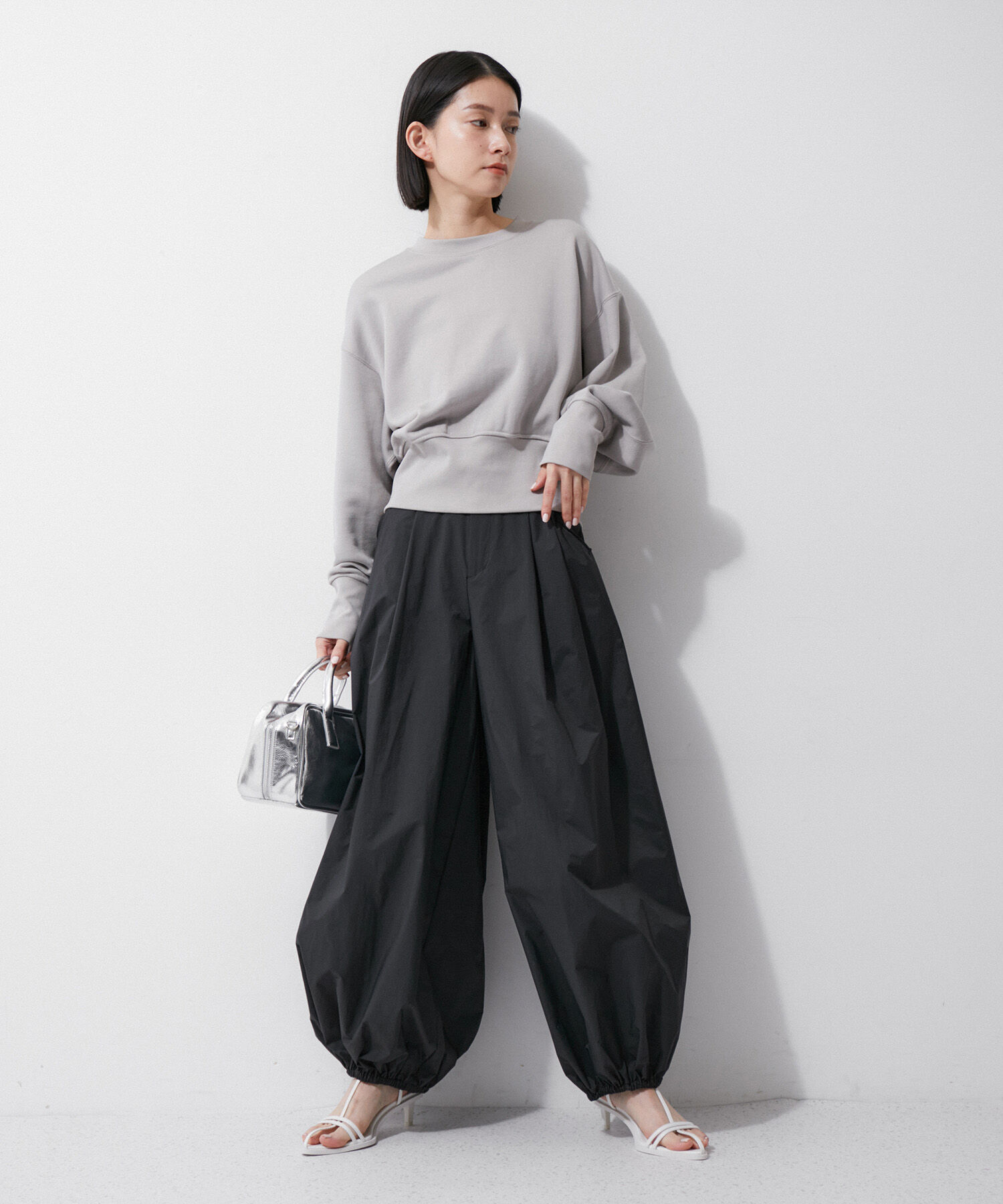 ADAM ET ROPE'「【環境配慮】パラシュートスラックス」|その他|