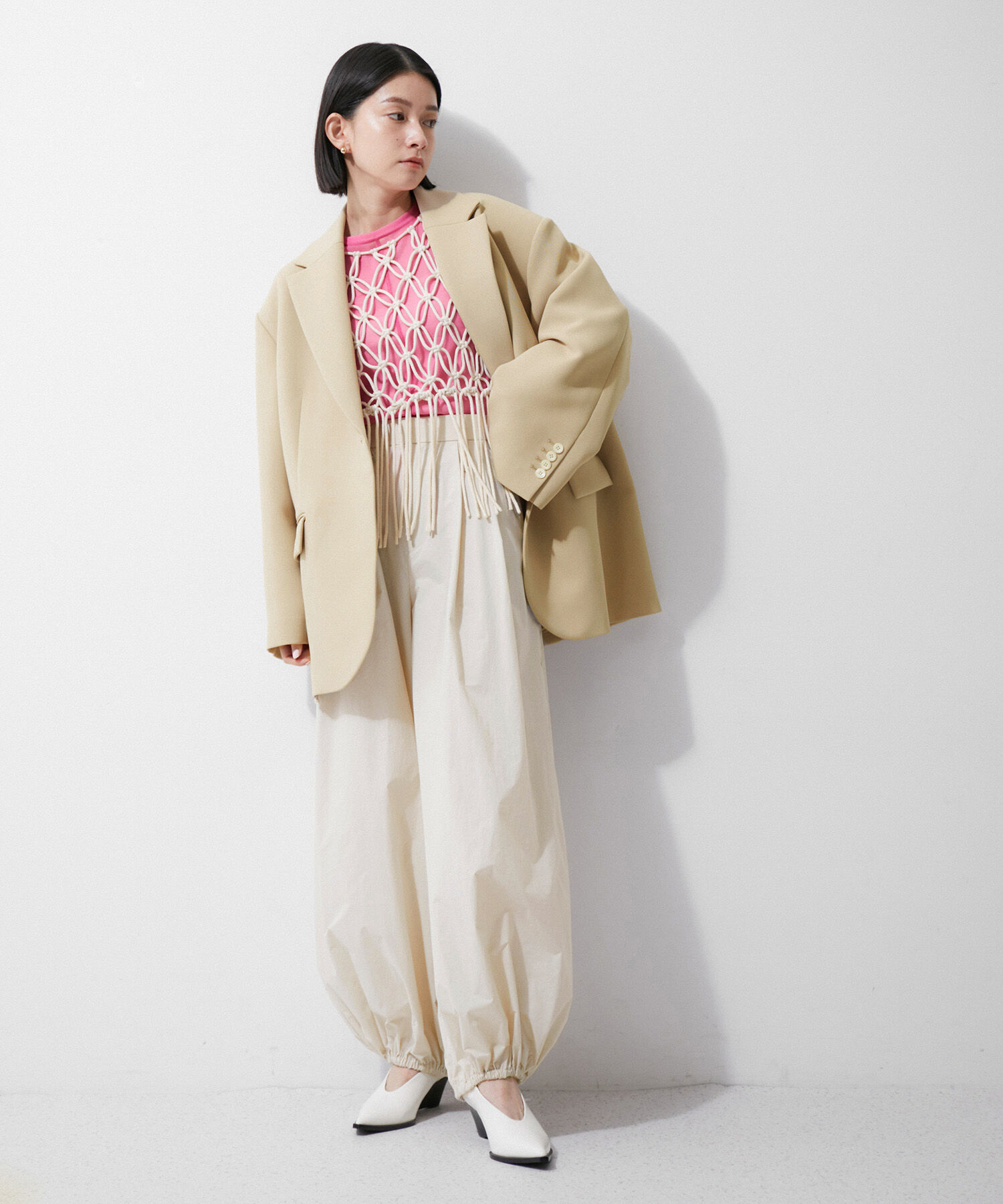 ADAM ET ROPE'「【環境配慮】パラシュートスラックス」|その他|