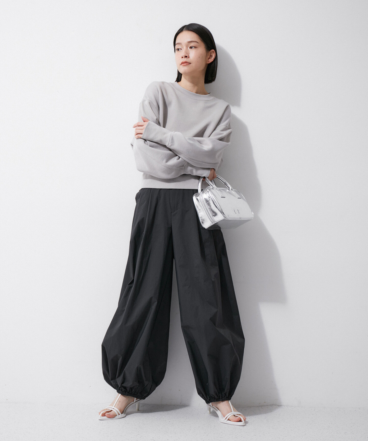 ADAM ET ROPE'「【環境配慮】パラシュートスラックス」|その他|