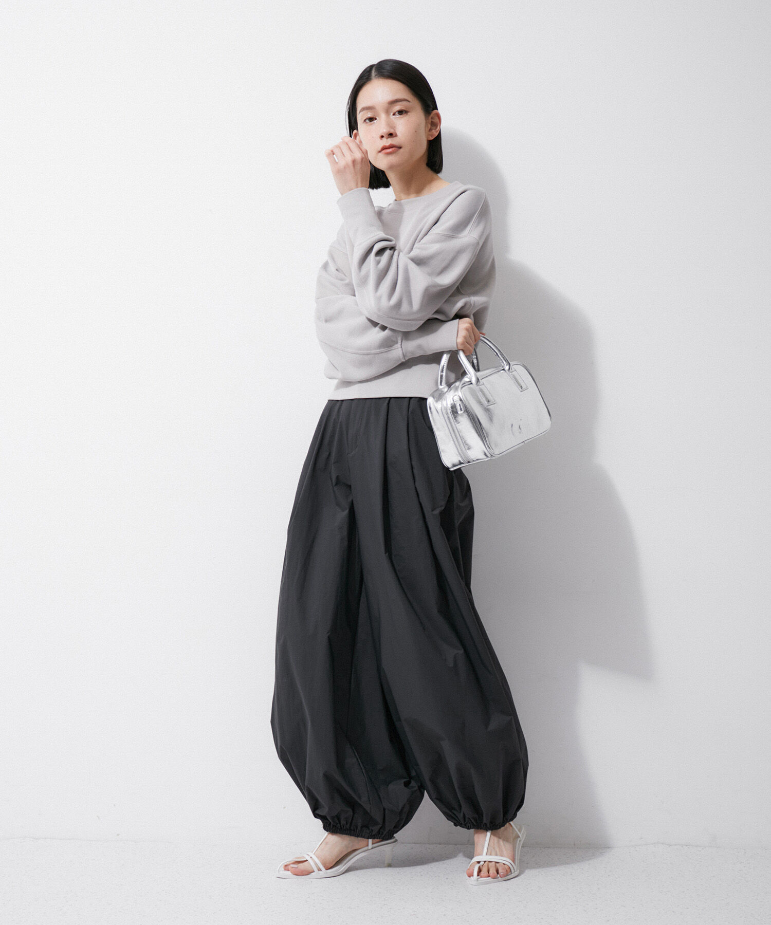 ADAM ET ROPE'「【環境配慮】パラシュートスラックス」|その他|