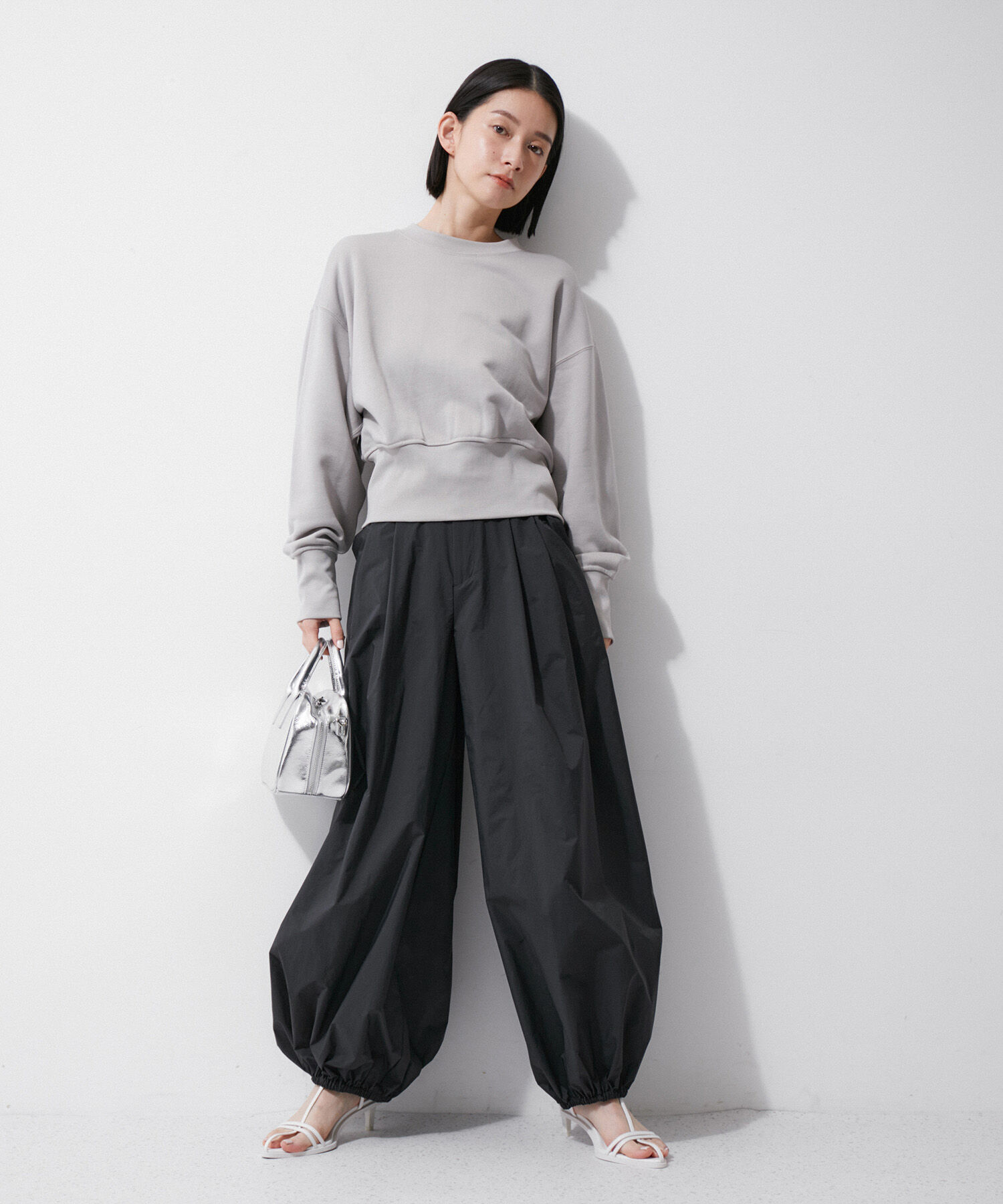 ADAM ET ROPE'「【環境配慮】パラシュートスラックス」|その他|