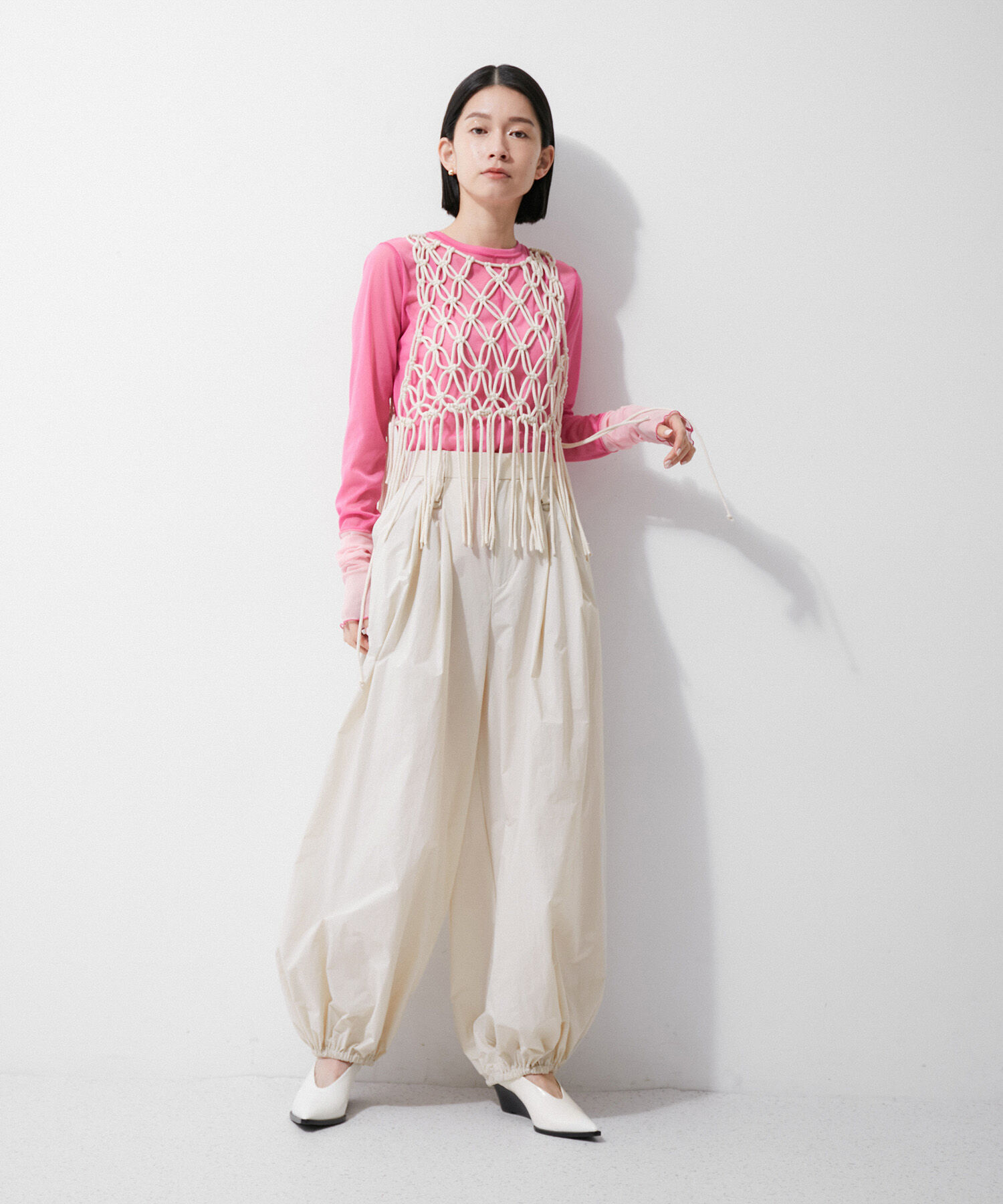 ADAM ET ROPE'「【環境配慮】パラシュートスラックス」|その他|