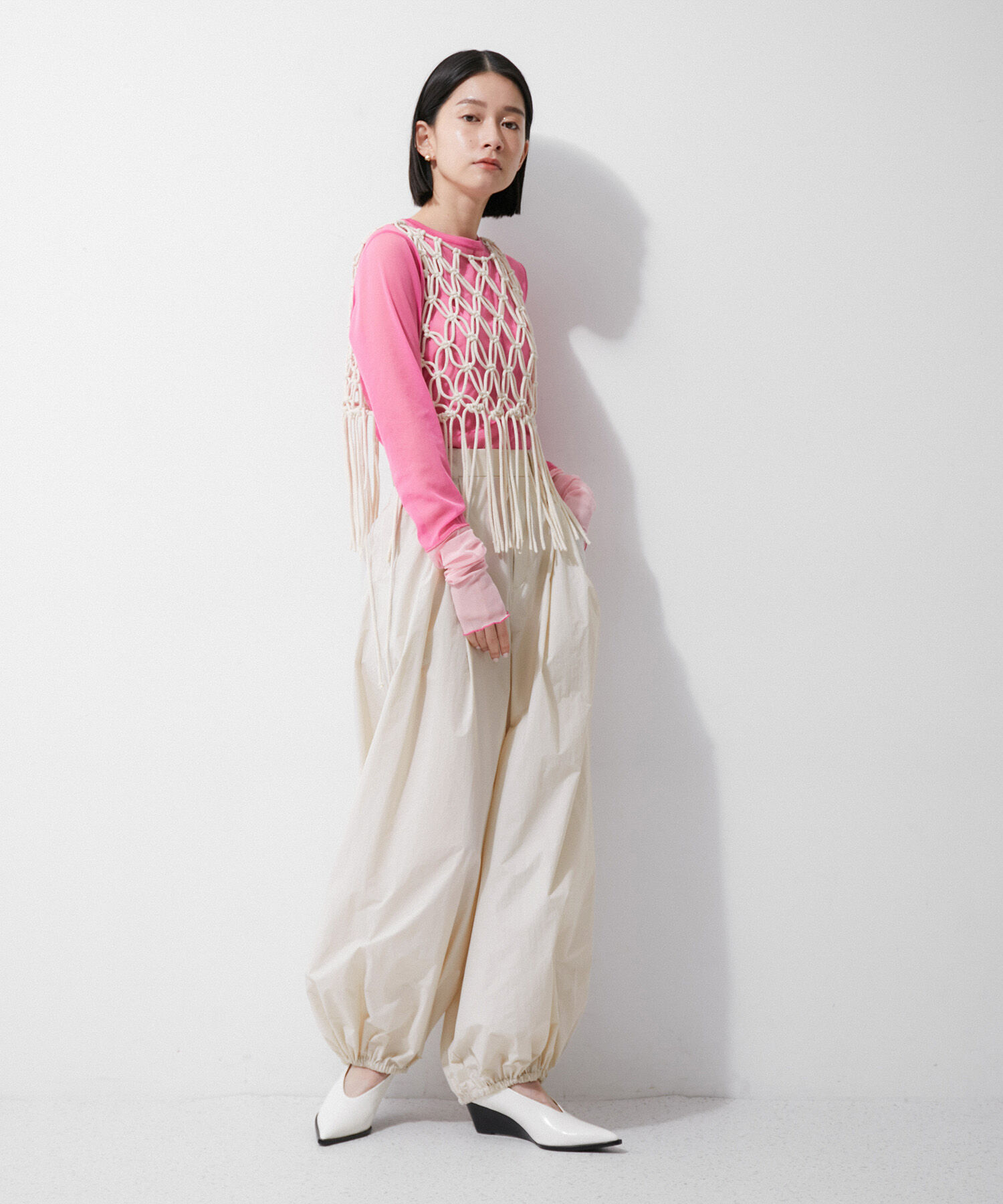 ADAM ET ROPE'「【環境配慮】パラシュートスラックス」|その他|