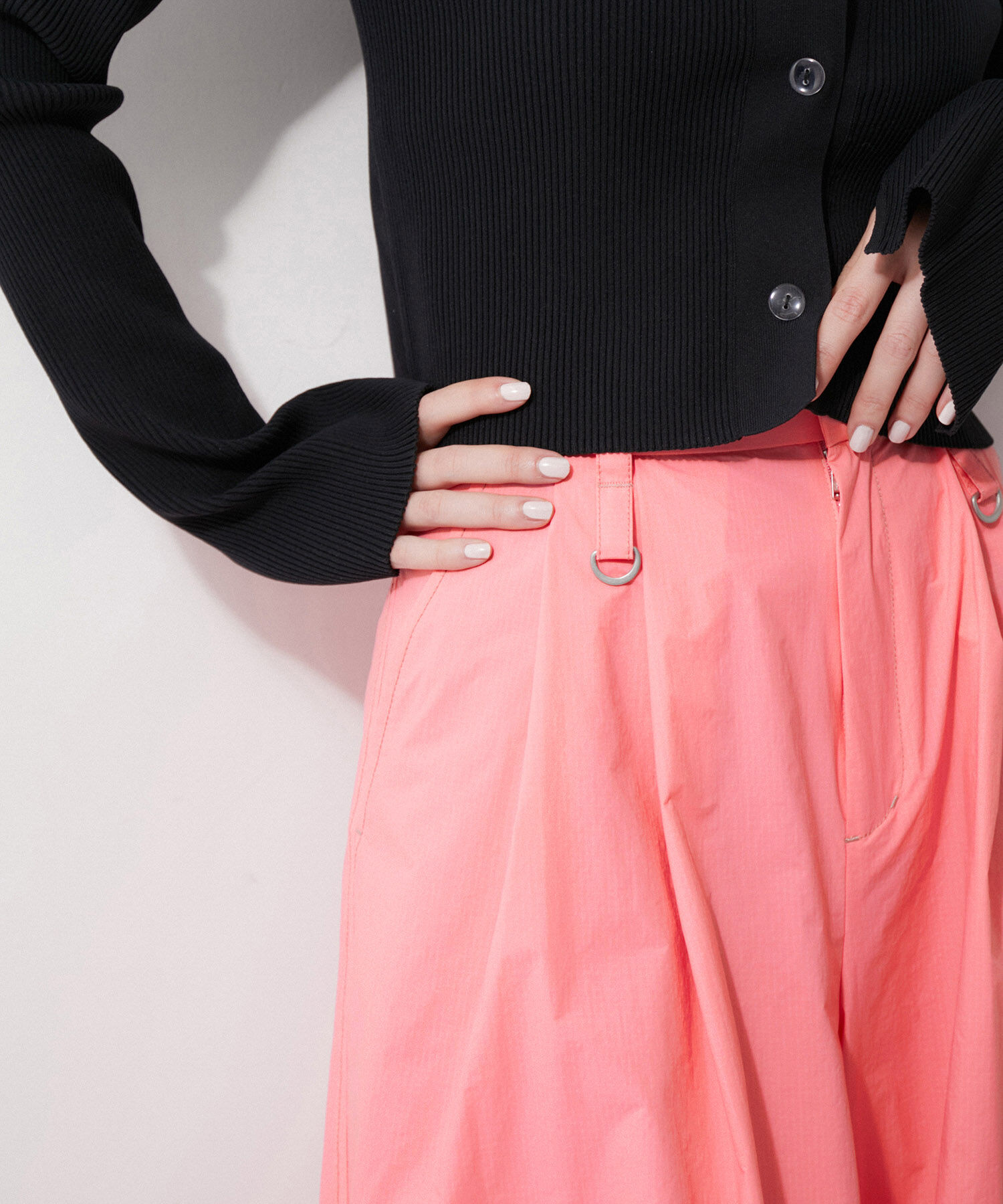 ADAM ET ROPE'「【環境配慮】パラシュートスラックス」|その他|