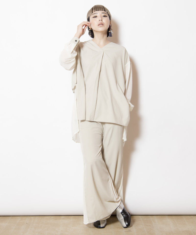  「バックプリーツヘムパンツ」|その他|