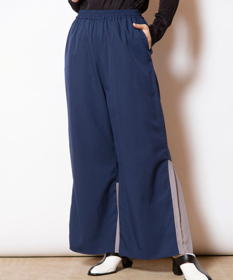  「バックプリーツヘムパンツ」|その他|NAVY