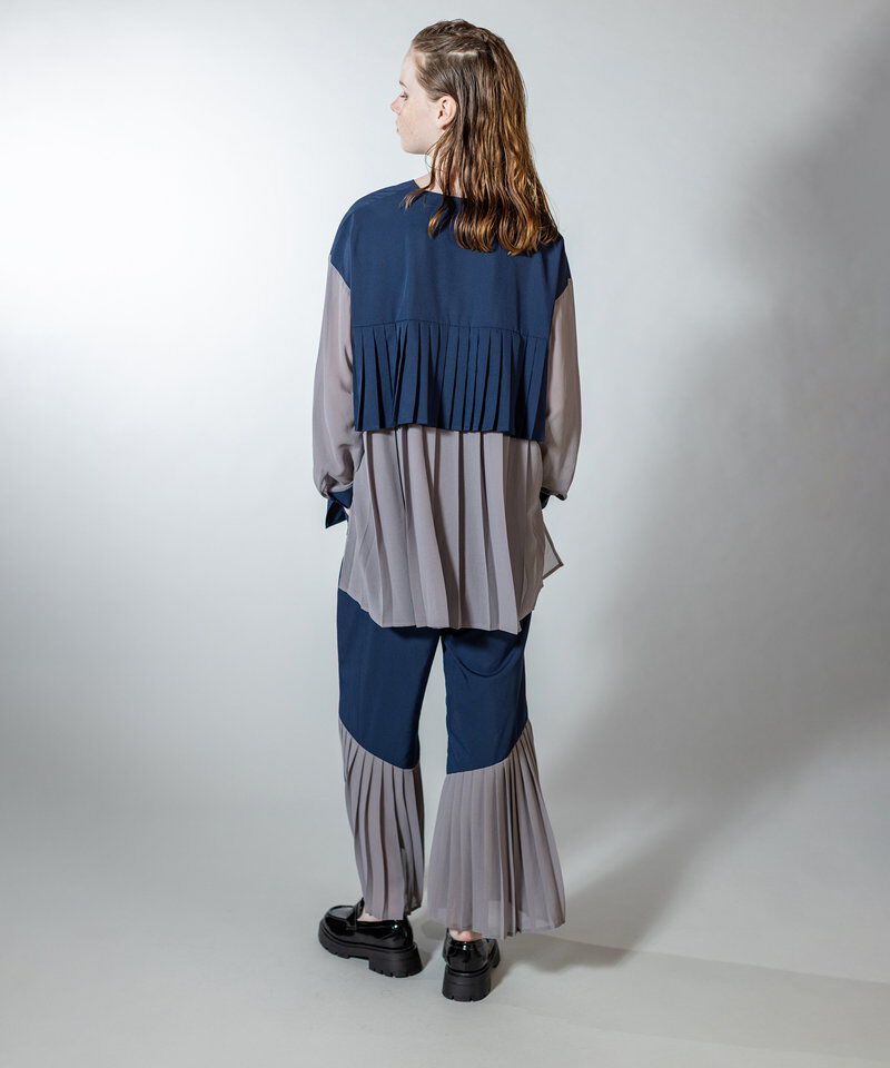  「バックプリーツヘムパンツ」|その他|