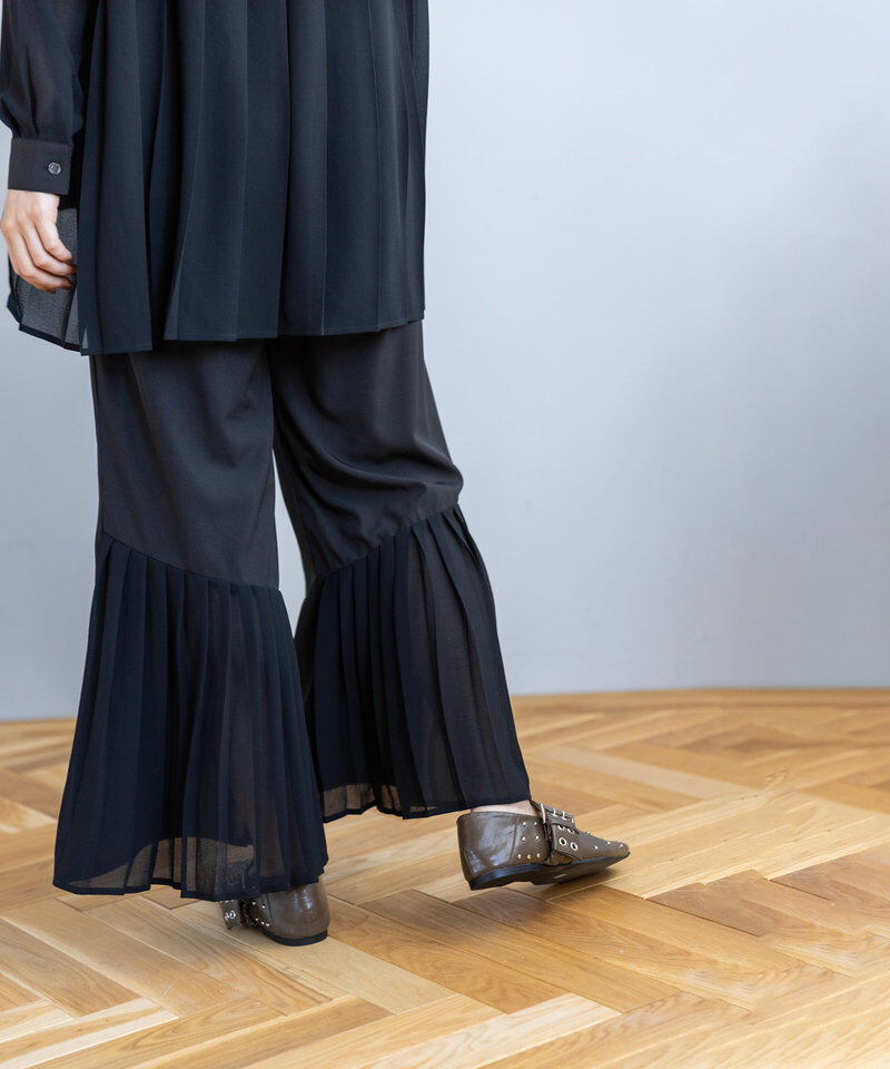  「バックプリーツヘムパンツ」|その他|