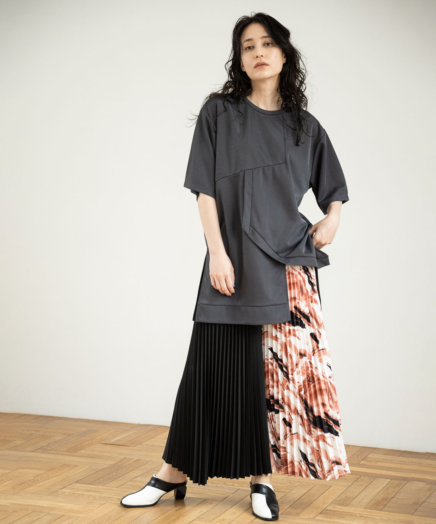  「バイカラークロスサンダル」|サンダル|