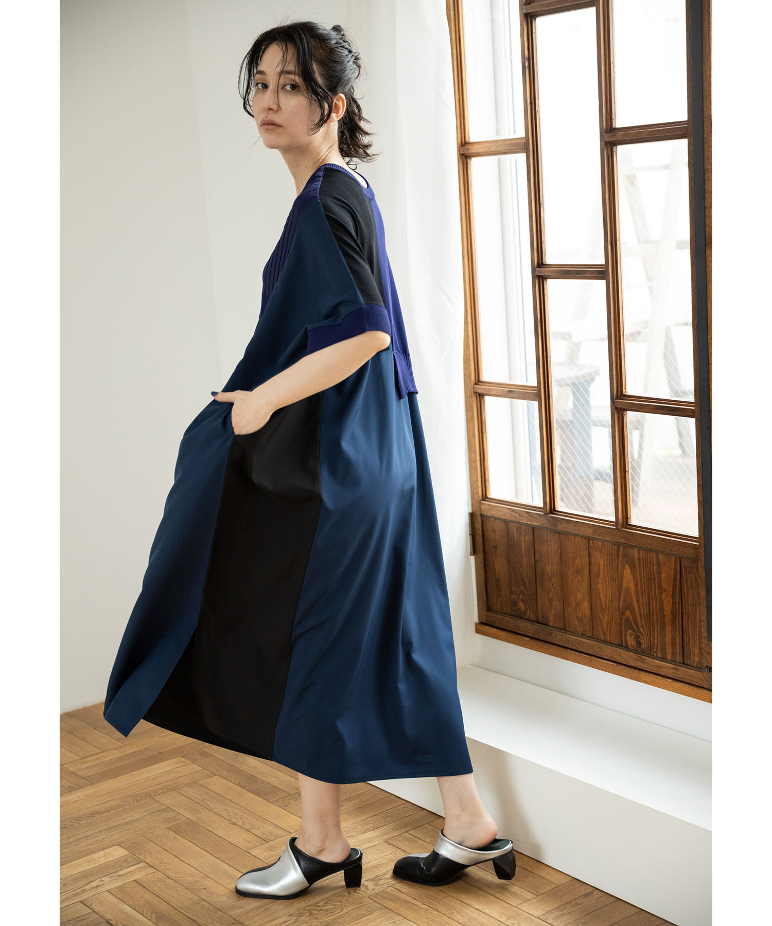  「バイカラークロスサンダル」|サンダル|